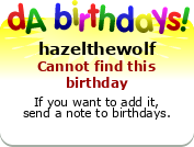 My birthday badge