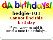 My birthday badge