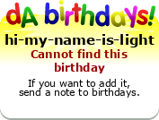 My birthday badge