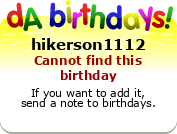 My birthday badge