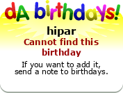 My birthday badge