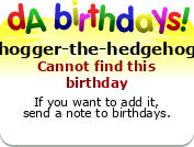 My birthday badge