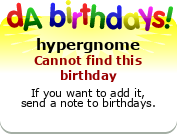My birthday badge