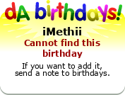 My birthday badge