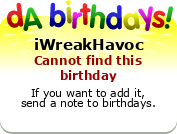 My birthday badge