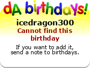My birthday badge