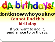 My birthday badge
