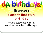 My birthday badge