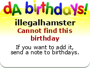 My birthday badge