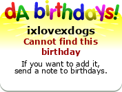 My birthday badge
