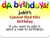 My birthday badge