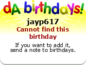 My birthday badge