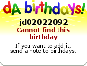 My birthday badge
