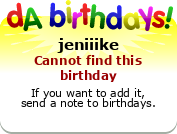 My birthday badge