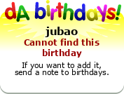 My birthday badge