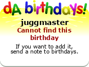 My birthday badge