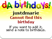 My birthday badge