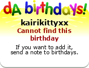 My birthday badge