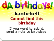 My birthday badge