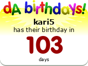 My birthday badge