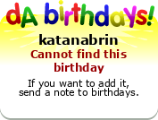 My birthday badge