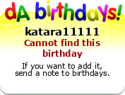 My birthday badge