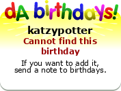 My birthday badge