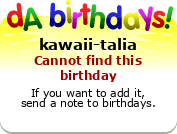My birthday badge
