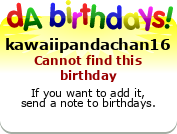 My birthday badge