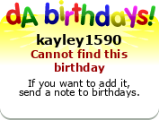 My birthday badge
