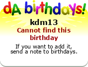 My birthday badge