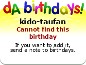 My birthday badge