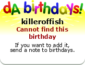 My birthday badge