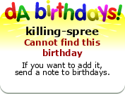 My birthday badge