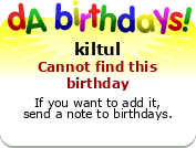 My birthday badge