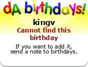 My birthday badge