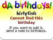 My birthday badge