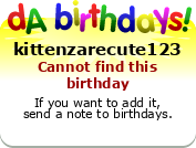 My birthday badge
