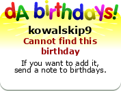 My birthday badge