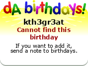 My birthday badge