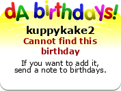 My birthday badge
