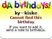 My birthday badge