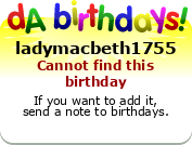 My birthday badge
