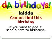 My birthday badge