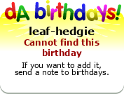 My birthday badge