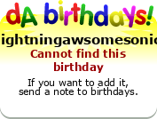 My birthday badge