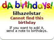 My birthday badge