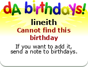 My birthday badge