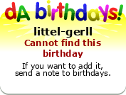 My birthday badge
