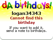My birthday badge